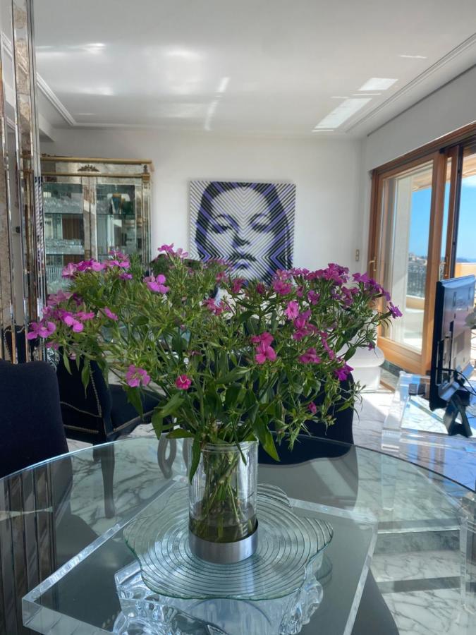 Ferienwohnung Sunny Panoramic Balcony Èze Exterior foto