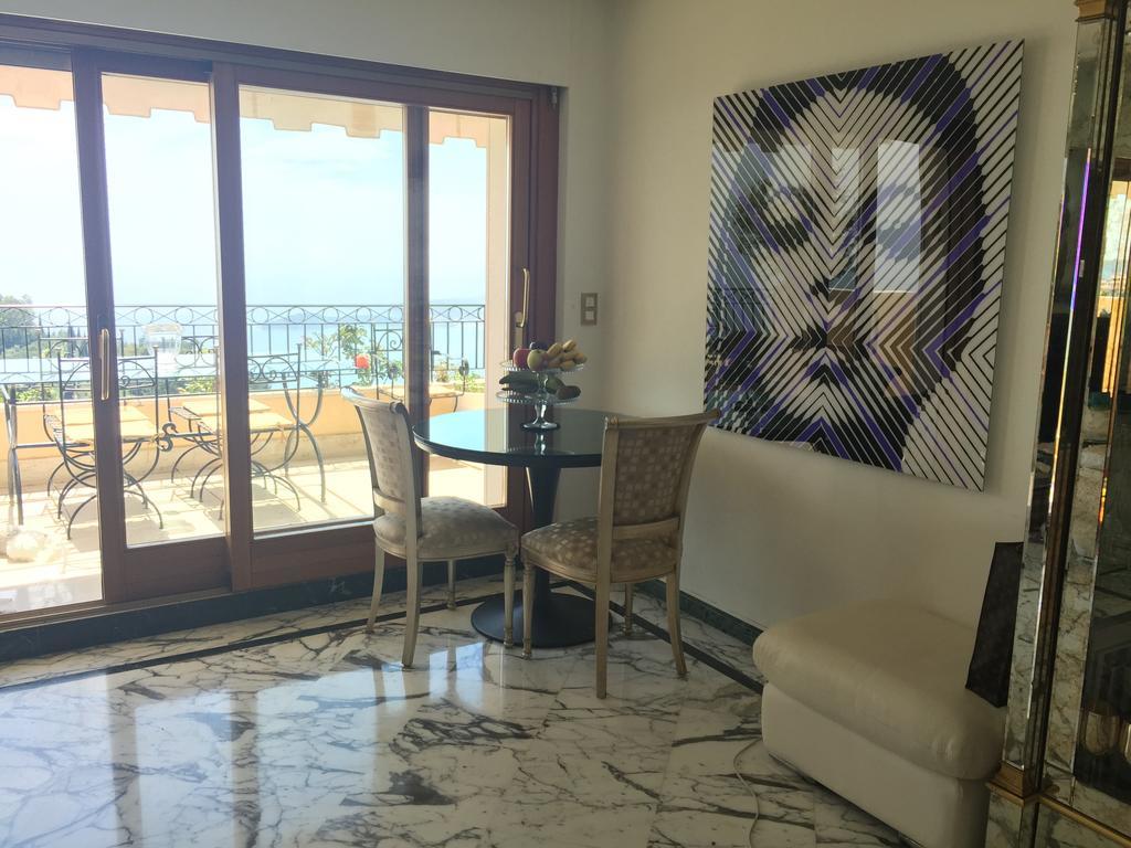 Ferienwohnung Sunny Panoramic Balcony Èze Exterior foto