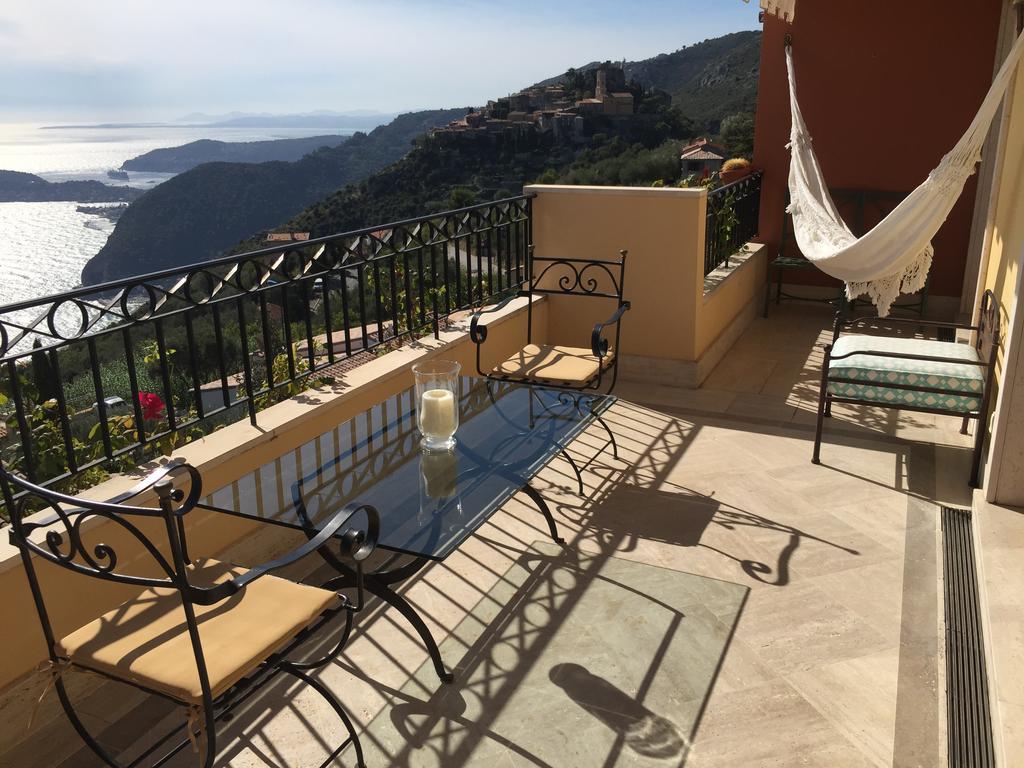 Ferienwohnung Sunny Panoramic Balcony Èze Exterior foto