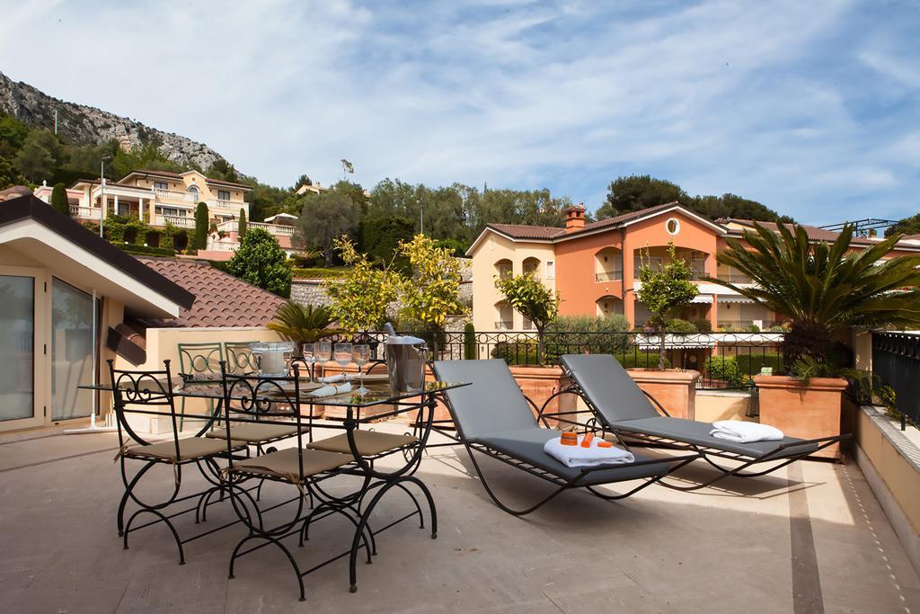 Ferienwohnung Sunny Panoramic Balcony Èze Exterior foto