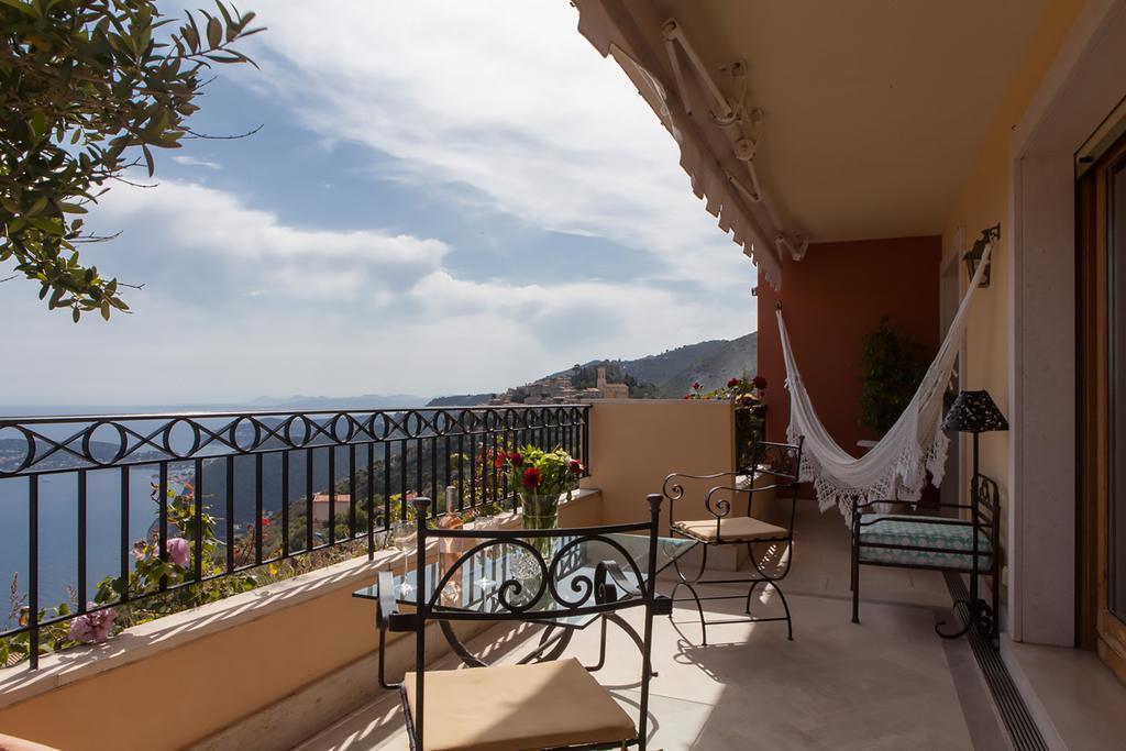 Ferienwohnung Sunny Panoramic Balcony Èze Exterior foto